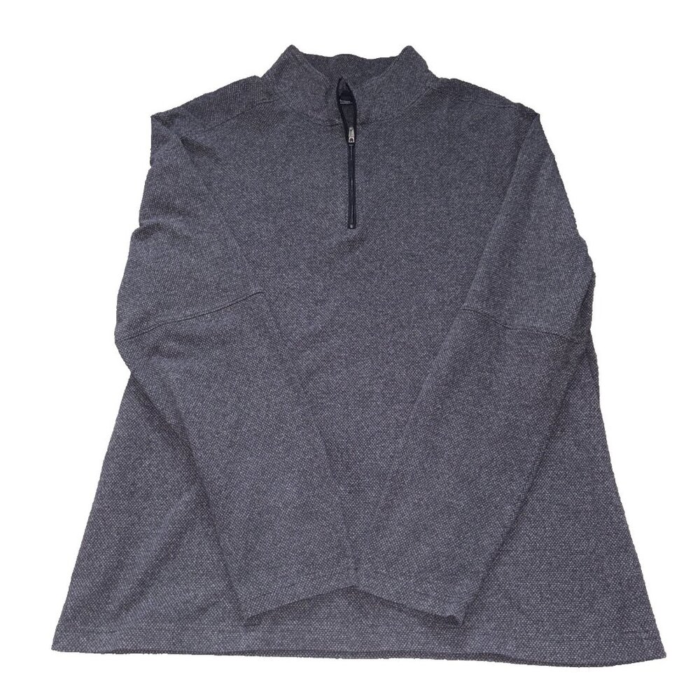 NEW MARC ANTHONY Sweater Mens XL Pullover 1/4 Zip Slim Fit Long Sleeve Dark Gray